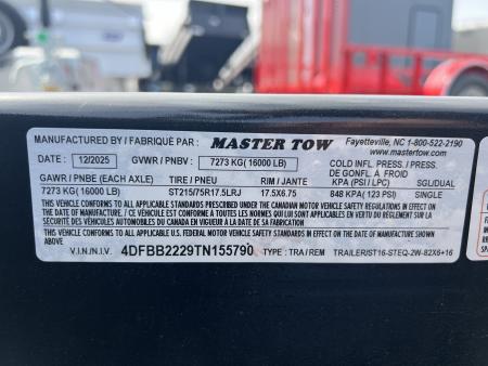 New 2026 Master Tow 7x16+6 16K Tilt Equipment Trailer