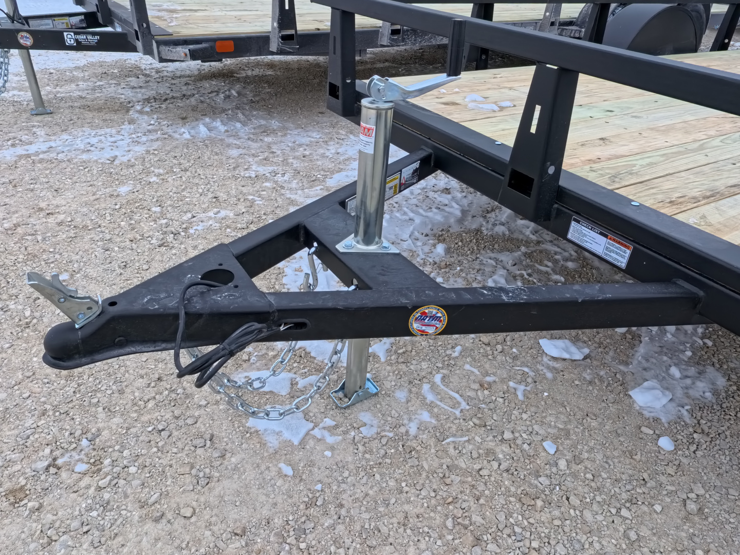 New 2026 HTC 7 x 12 Steel Utility Trailer with 2990 lb. GVWR & Anchor Management Post Side Rails - 4 Hole Securing Options