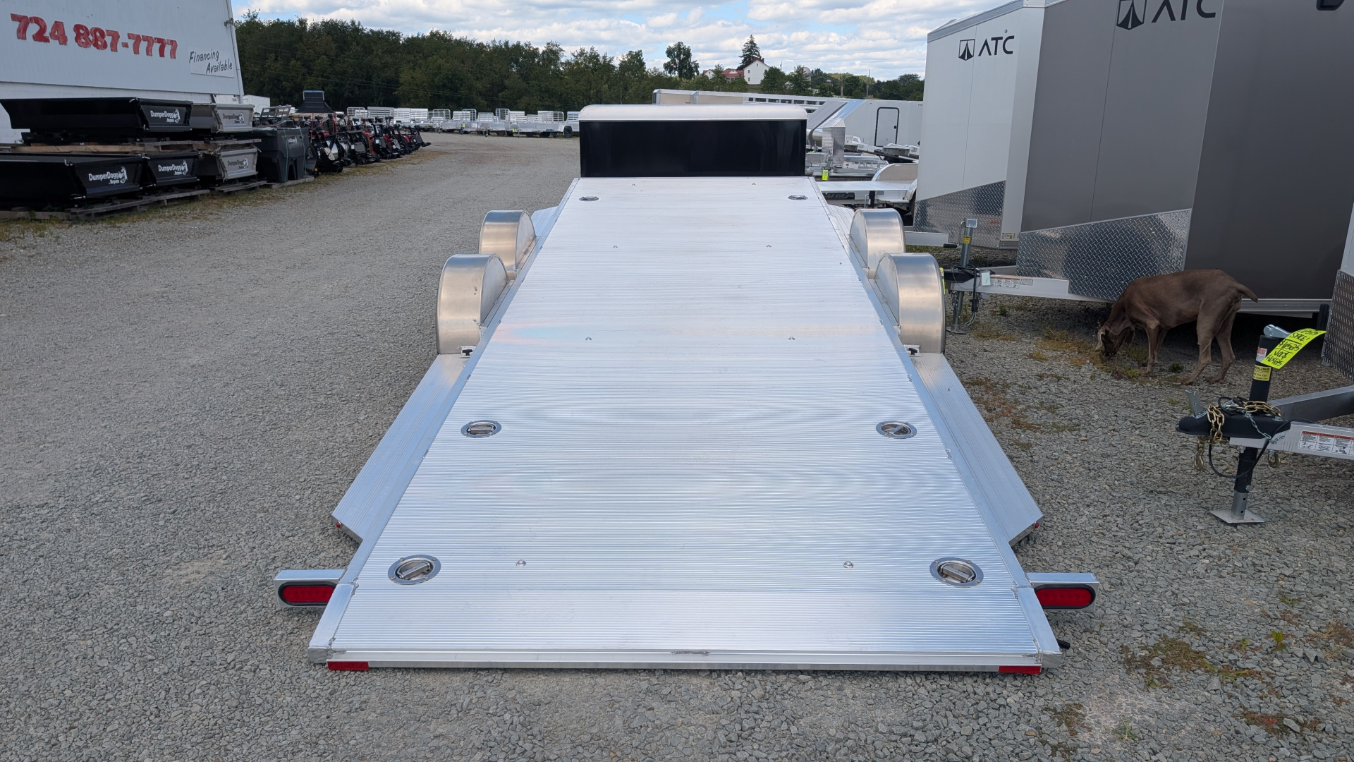 New 2027 Aluma 20' (20" Stationary + 20' Tilt) HD XL Executive Tilt Car Hauler w/ Cargo Box