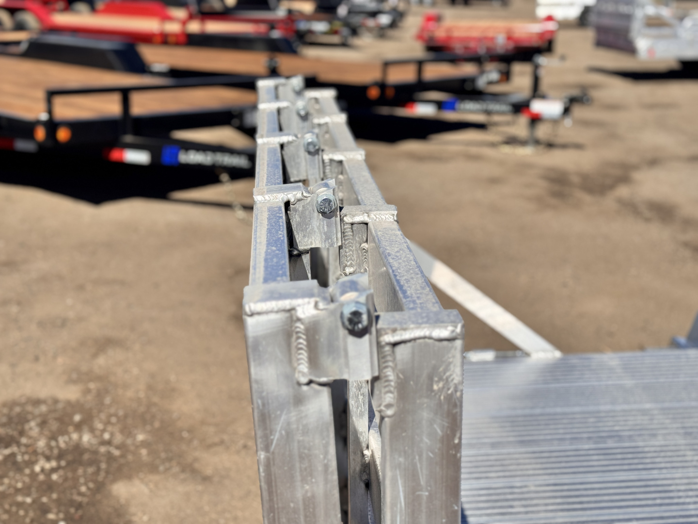 New 2026 Black Rhino 6-10 Aluminum Bi-Fold Gate Utility Series - 3K GVWR