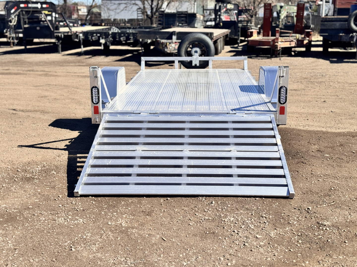 New 2026 Black Rhino 6-10 Aluminum Bi-Fold Gate Utility Series - 3K GVWR