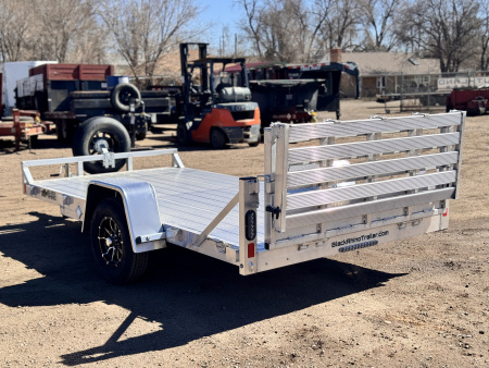 New 2026 Black Rhino 6-10 Aluminum Bi-Fold Gate Utility Series - 3K GVWR