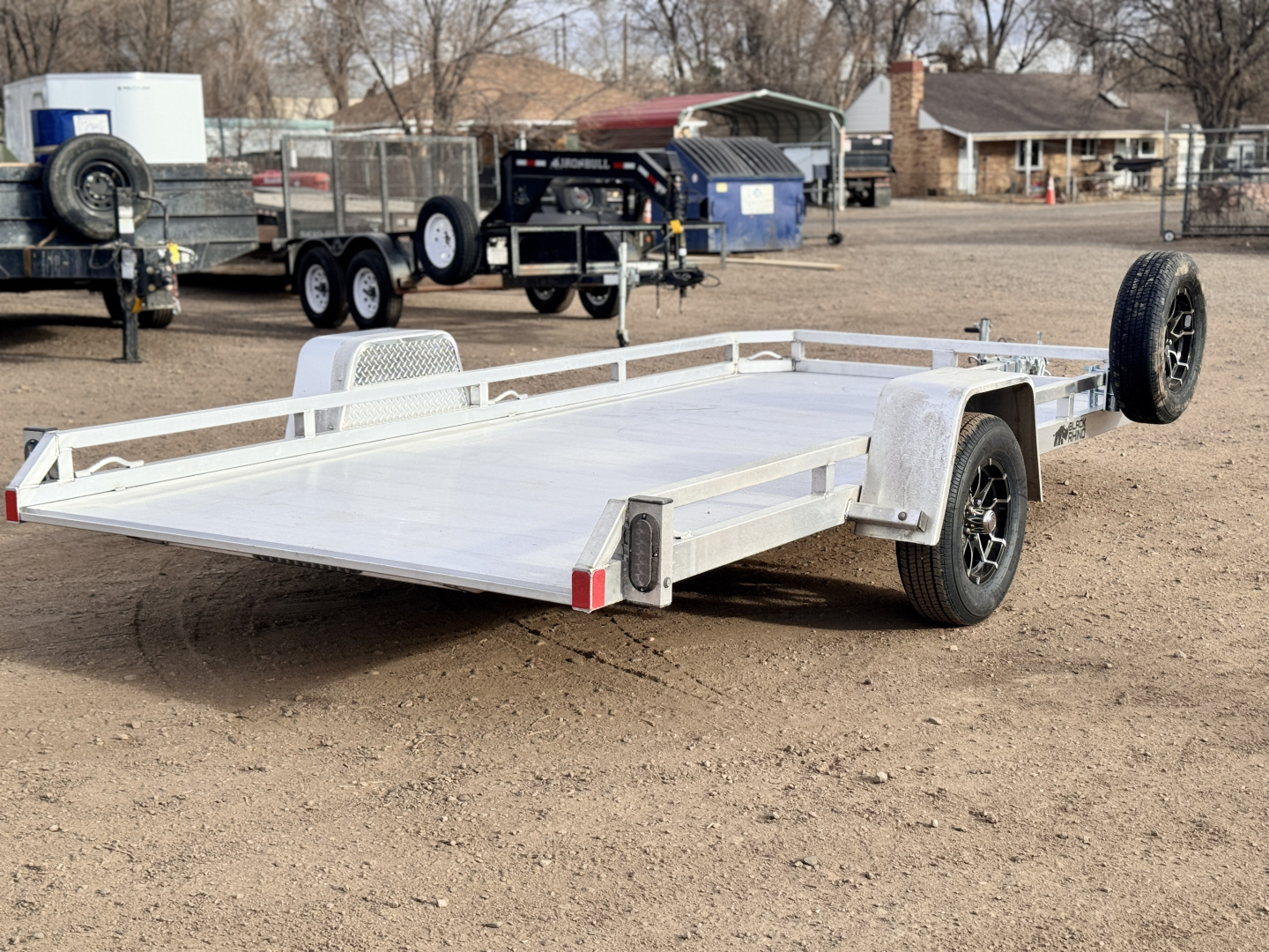 New 2026 Black Rhino 7-14 Aluminum Tilt Deck Utility 3K GVWR