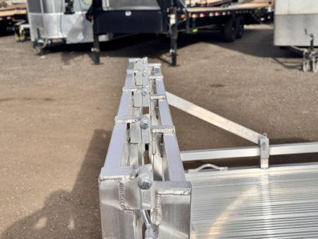 New 2026 Black Rhino 7-14 Aluminum Bi-Fold Gate Utility - Low Pro Series - 3K GVWR