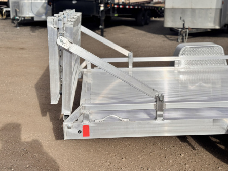 New 2026 Black Rhino 7-14 Aluminum Bi-Fold Gate Utility - Low Pro Series - 3K GVWR