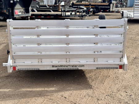 New 2026 Black Rhino 7-14 Aluminum Bi-Fold Gate Utility - Low Pro Series - 3K GVWR