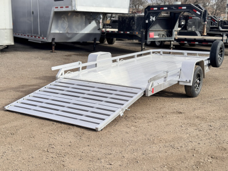 New 2026 Black Rhino 7-14 Aluminum Bi-Fold Gate Utility - Low Pro Series - 3K GVWR