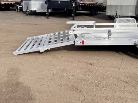 New 2026 Black Rhino 7-14 Aluminum Bi-Fold Gate Utility - Low Pro Series - 3K GVWR