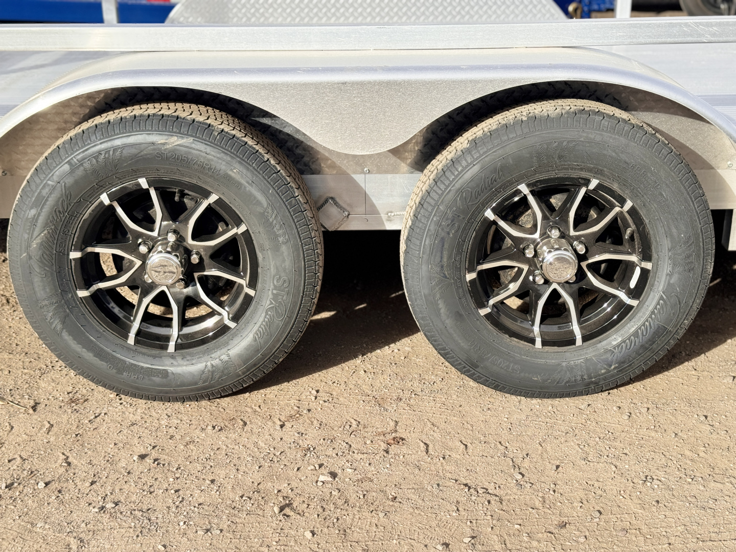 New 2026 Black Rhino 7-16 Tandem Axle Aluminum Ramp Gate utility - Landscape Series -7K GVWR