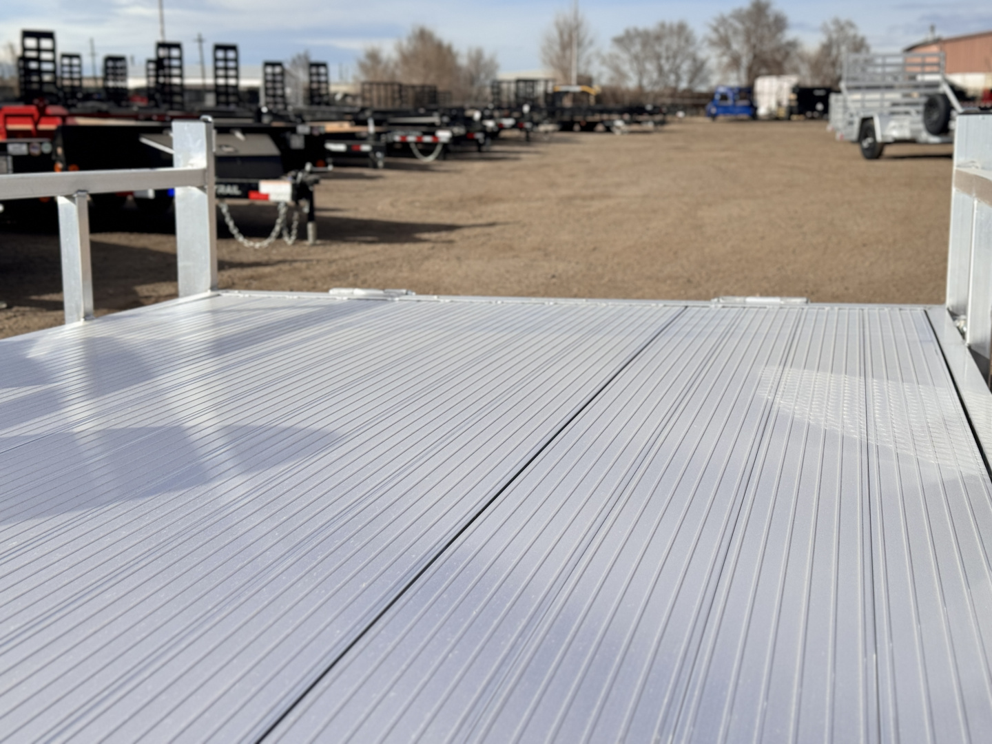 New 2026 Black Rhino 7-14 Aluminum Bi-Fold Gate Utility - Landscape Series - 3K GVWR