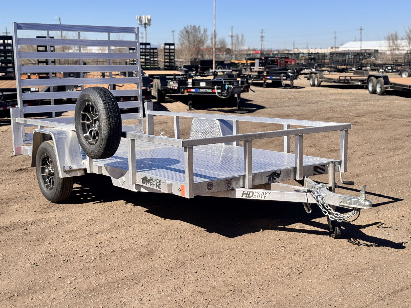 New 2026 Black Rhino 6-12 Aluminum Ramp Gate Utility - Landscape Series - 3K GVWR