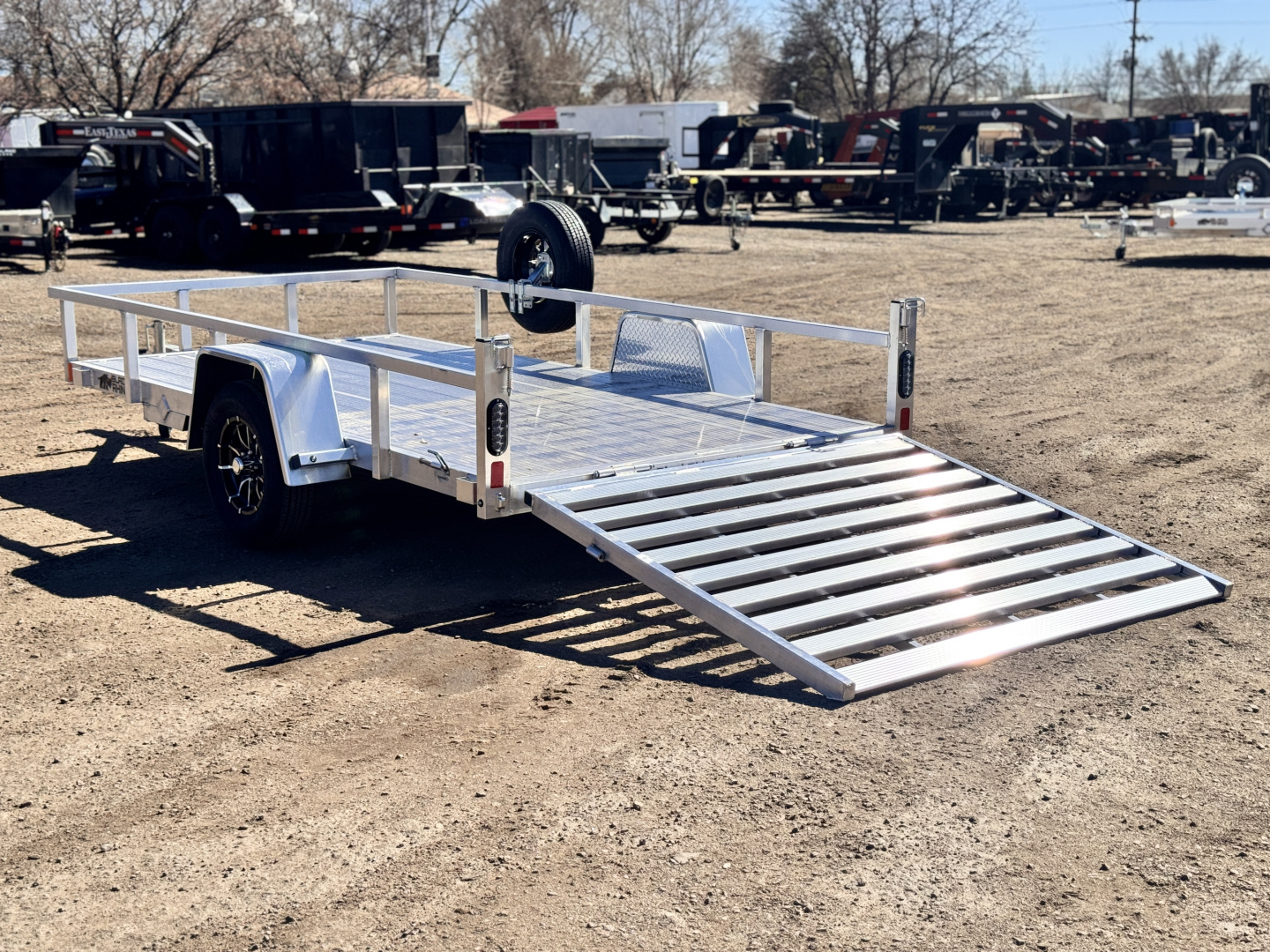 New 2026 Black Rhino 6-12 Aluminum Ramp Gate Utility - Landscape Series - 3K GVWR