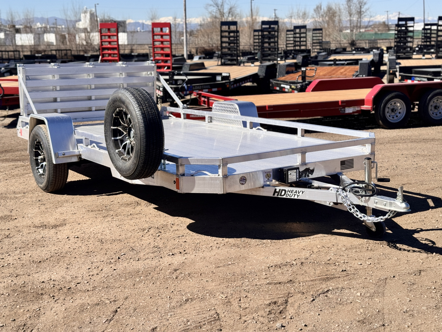 New 2026 Black Rhino 7-14 Aluminum Bi-Fold Gate Utility Low Pro Series 5K GVWR