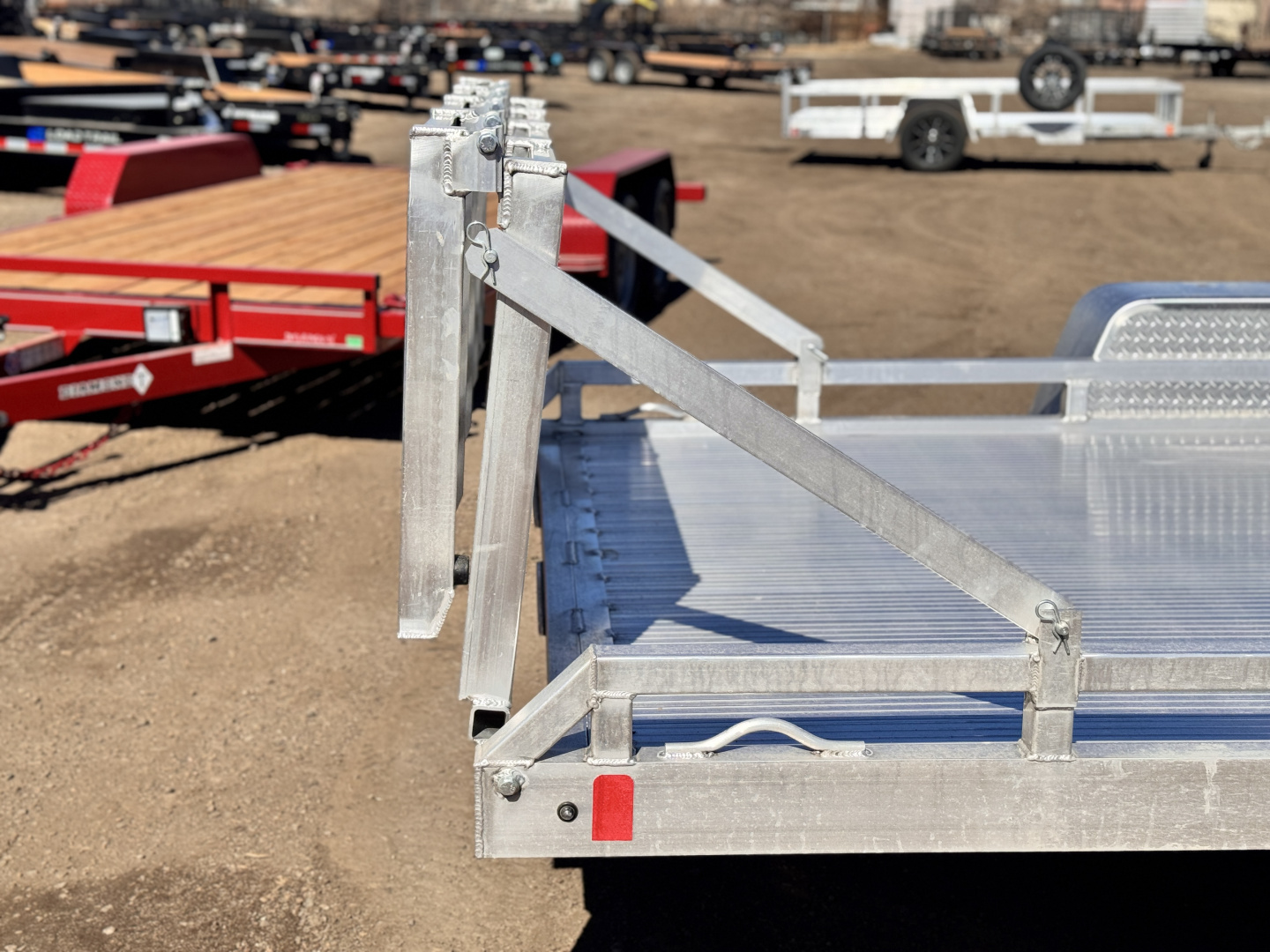 New 2026 Black Rhino 7-14 Aluminum Bi-Fold Gate Utility Low Pro Series 5K GVWR