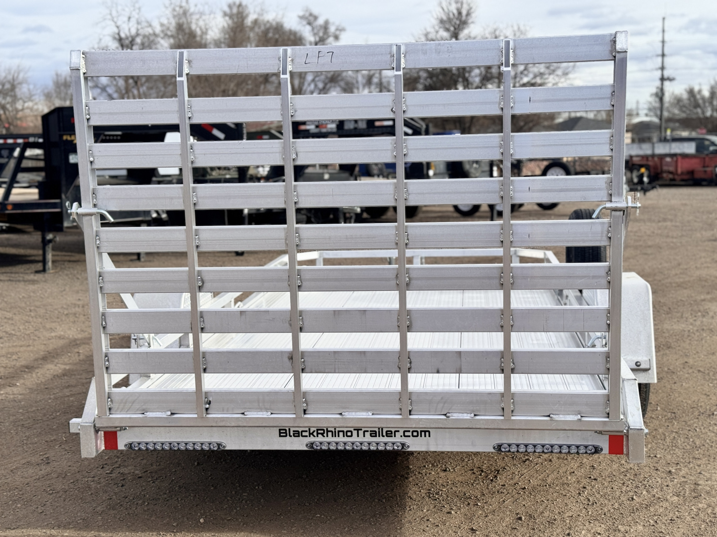 New 2026 Black Rhino 7-14 Aluminum Ramp Gate Utility - Low Pro Series - 3K GVWR