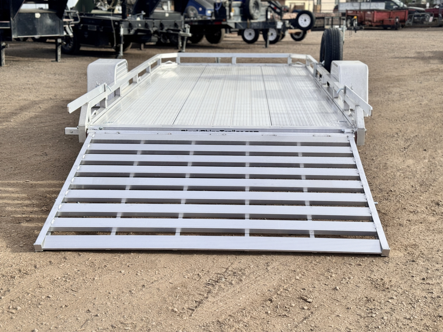 New 2026 Black Rhino 7-14 Aluminum Ramp Gate Utility - Low Pro Series - 3K GVWR