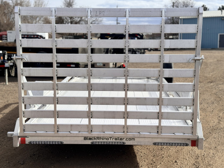 New 2026 Black Rhino 7-14 Aluminum Ramp Gate Utility - Low Pro Series - 3K GVWR