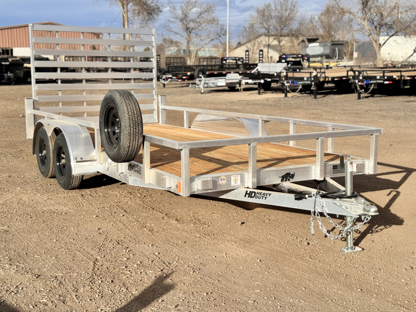 New 2026 BRMI 7-16 Aluminum Tandem Axle Ramp Gate Utility EX - landscape Series