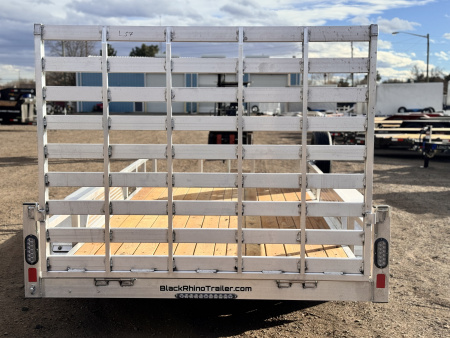New 2026 BRMI 7-16 Aluminum Tandem Axle Ramp Gate Utility EX - landscape Series