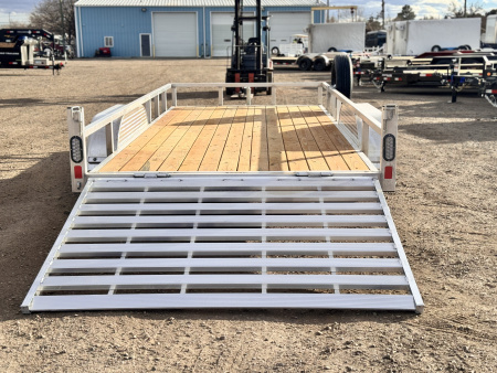 New 2026 BRMI 7-16 Aluminum Tandem Axle Ramp Gate Utility EX - landscape Series