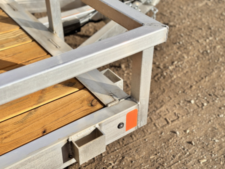 New 2026 BRMI 7-16 Aluminum Tandem Axle Ramp Gate Utility EX - landscape Series