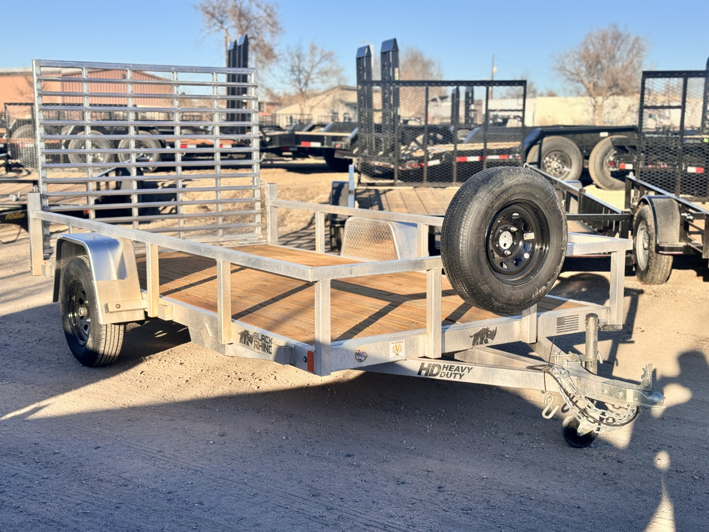 New 2026 Black Rhino 6-12 Aluminum Ramp Gate Utility - EX Landscape Series - 3K GVWR