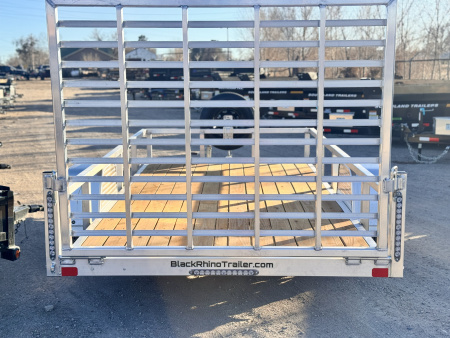 New 2026 Black Rhino 6-12 Aluminum Ramp Gate Utility - EX Landscape Series - 3K GVWR