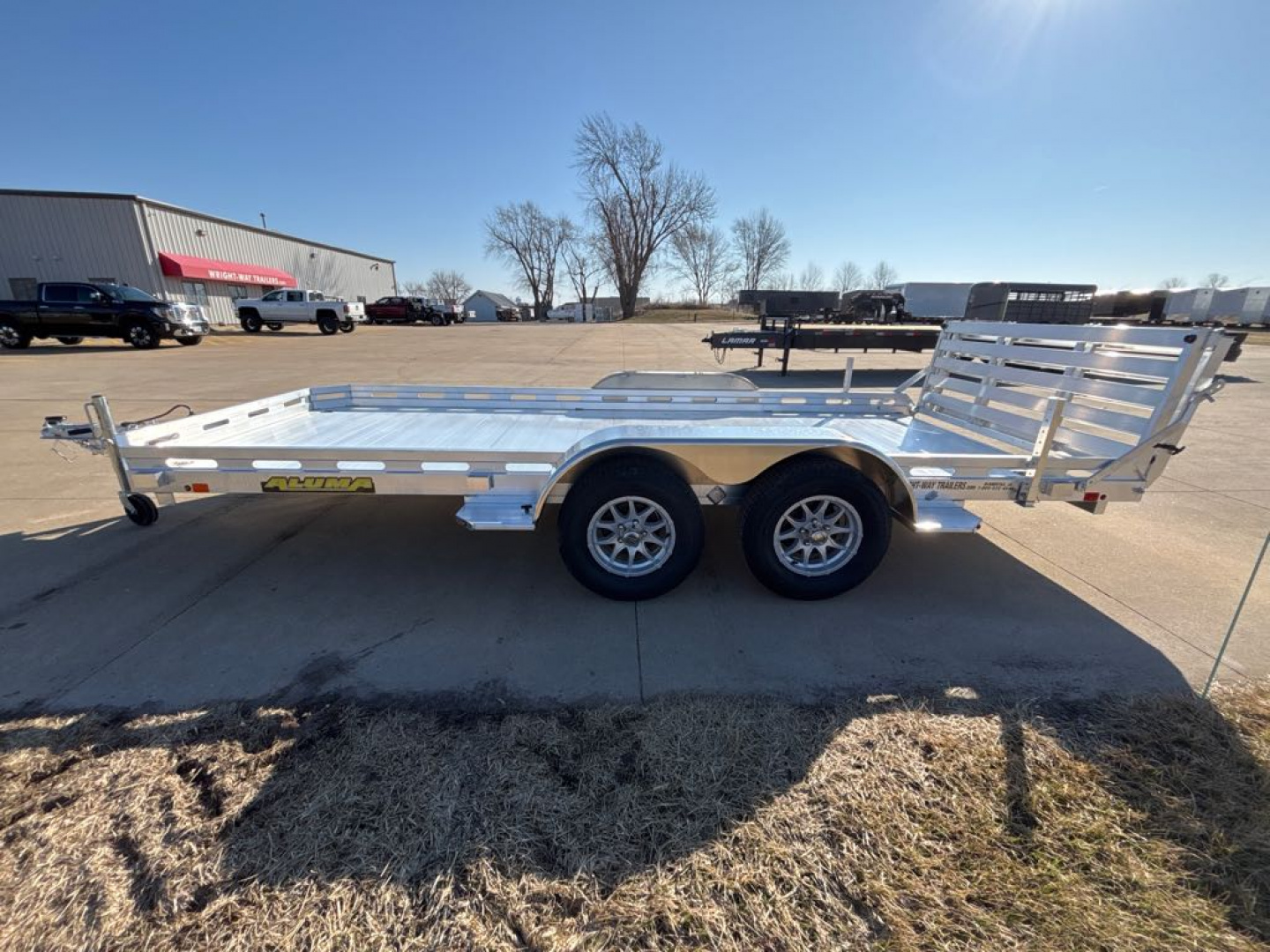 New 2027 Aluma 7816TA-EL-BT-RTD Utility Trailer
