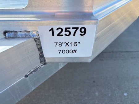 New 2027 Aluma 7816TA-EL-BT-RTD Utility Trailer