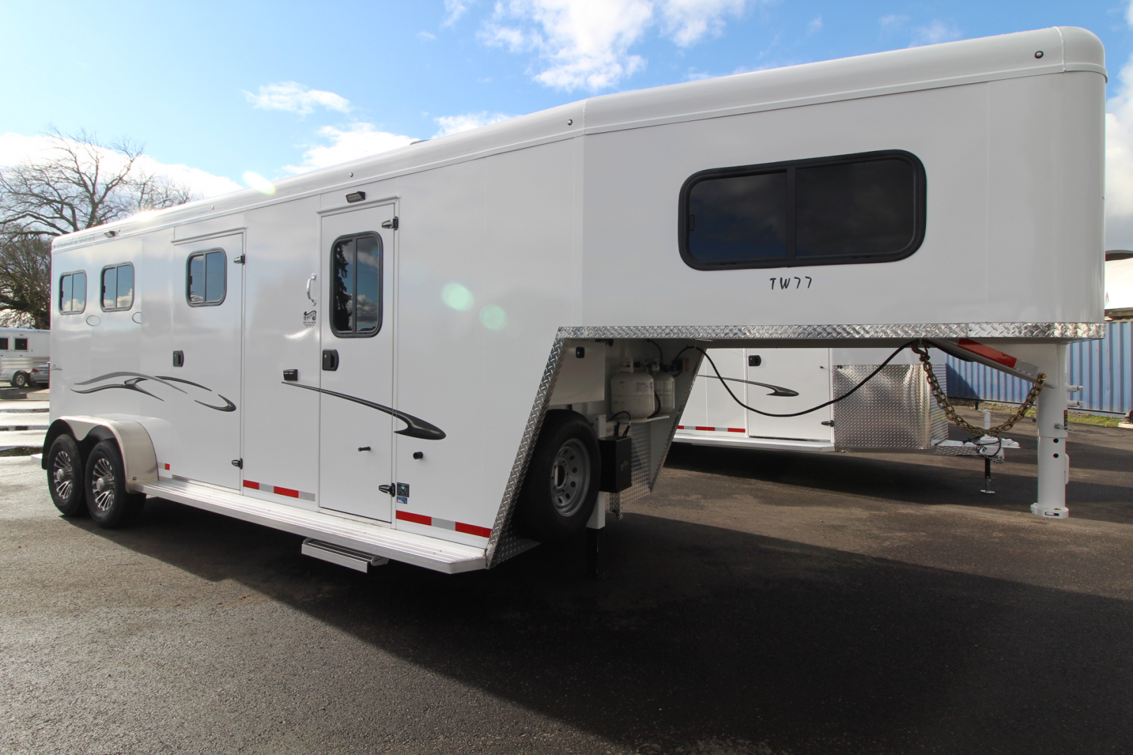 New 2026 Trails West Classic 7x7 Living Quarters Weekender 2 Horse Trailer