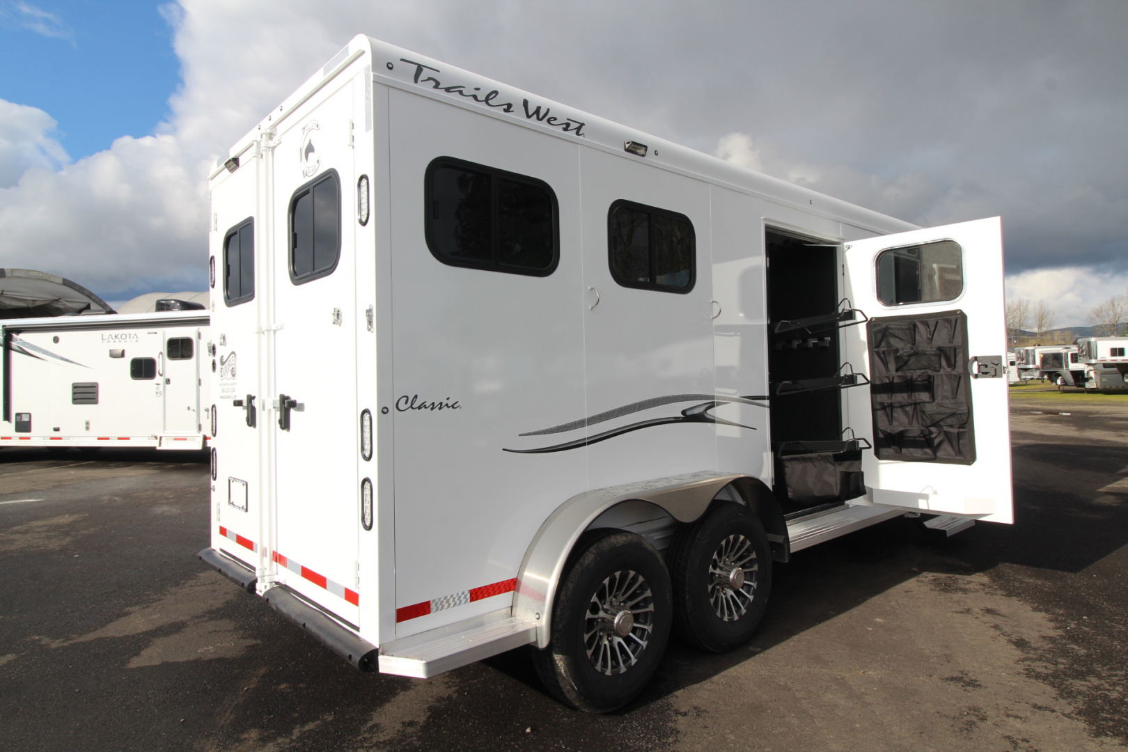 New 2026 Trails West Classic 7x7 Living Quarters Weekender 2 Horse Trailer