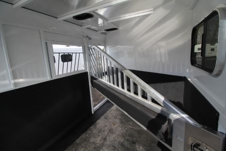 New 2026 Trails West Classic 7x7 Living Quarters Weekender 2 Horse Trailer