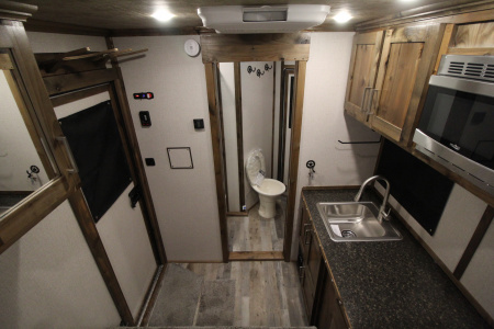 New 2026 Trails West Classic 7x7 Living Quarters Weekender 2 Horse Trailer