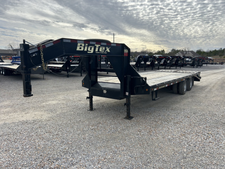 Used 2016 Big Tex 102 X25' 23.9K Gooseneck Flatbed Trailer