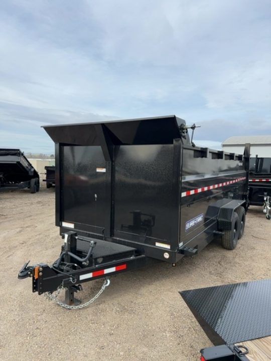 New 2025 Sure-Trac 7x14 14K 4' sides Dump Trailer
