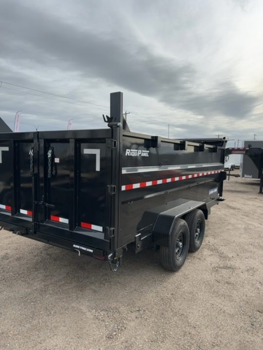 New 2025 Sure-Trac 7x14 14K 4' sides Dump Trailer