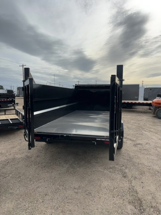 New 2025 Sure-Trac 7x14 14K 4' sides Dump Trailer