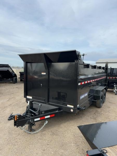 New 2025 Sure-Trac 7x14 14K 4' sides Dump Trailer