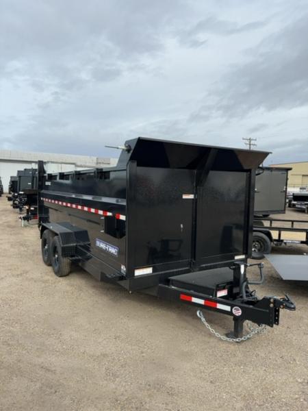 New 2025 Sure-Trac 7x14 14K 4' sides Dump Trailer