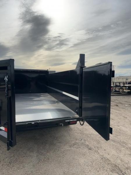 New 2025 Sure-Trac 7x14 14K 4' sides Dump Trailer