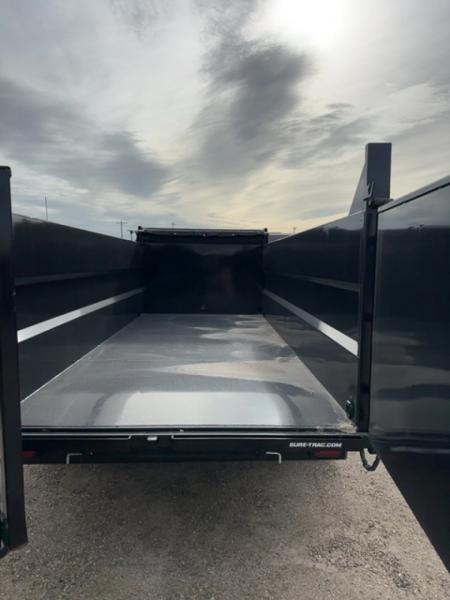 New 2025 Sure-Trac 7x14 14K 4' sides Dump Trailer