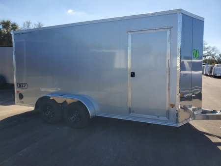 New 2026 ALCOM 7X16 TANDEM AXLE ALUMINUM FRAME Cargo / Enclosed Trailer