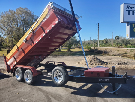 New 2026 Bandit 7X16 17600 LB GVWR HYD JACK, TELESCOPIC, TARP ARM KIT, RAMPS, MAG WHEELS, WIRELESS