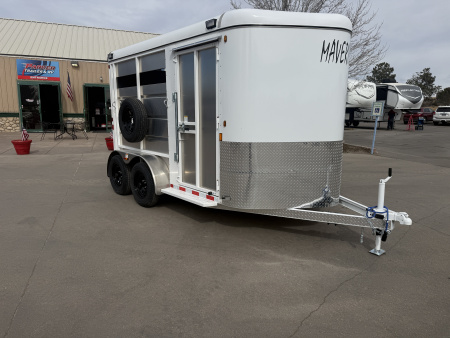New 2026 C & B Quality Trailer Works MAV13-2HS Horse Trailer