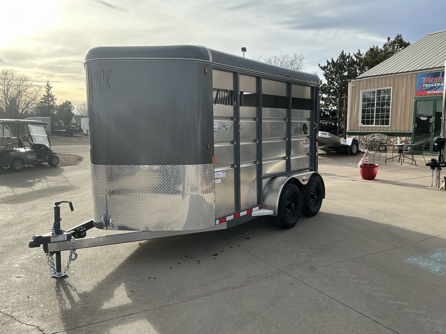 New 2026 Maverick 2 Place Horse Trailer