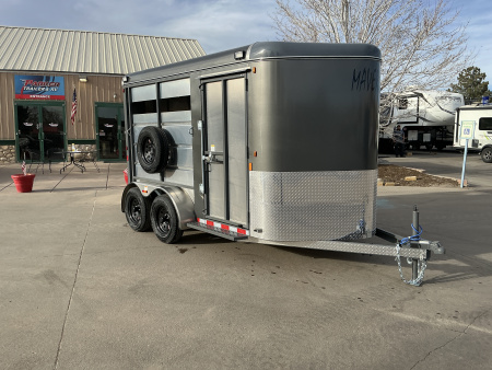 New 2026 C & B Quality Trailer Works MAV13-2HS Horse Trailer