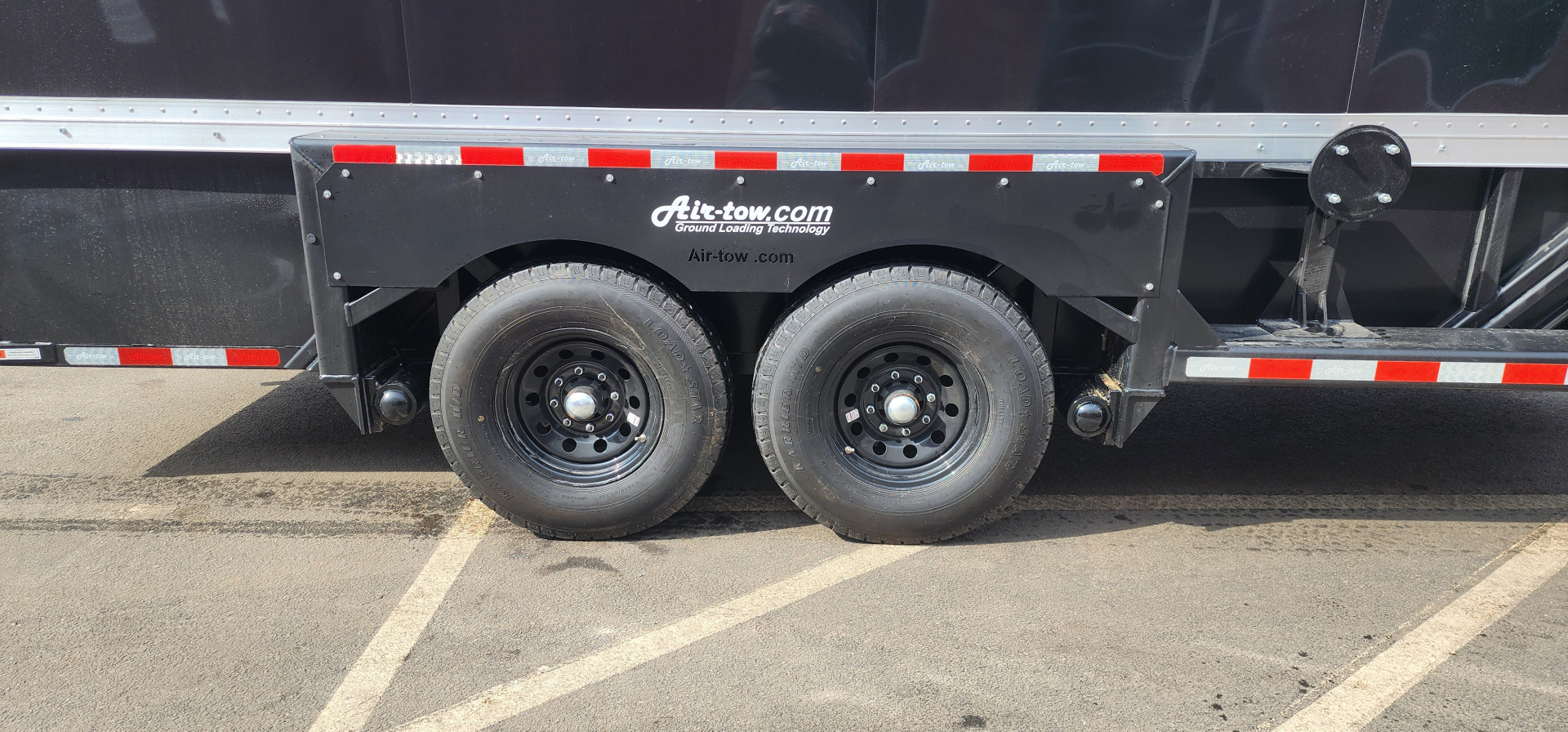 New 6'3" x 15'9" Air-Tow E16-XL Enclosed Drop Deck Equipment Trailer 15k**BLACKOUT BLACK