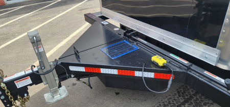 New 6'3" x 15'9" Air-Tow E16-XL Enclosed Drop Deck Equipment Trailer 15k**BLACKOUT BLACK