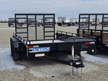New 2026 Sure-Trac 7 x12 7K Steel High Side Utility Trailer