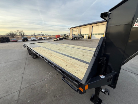 New 2026 Hillcrest Charcoal 102"x35'+5' 25.9k Gooseneck Deckover Flatbed Trailer